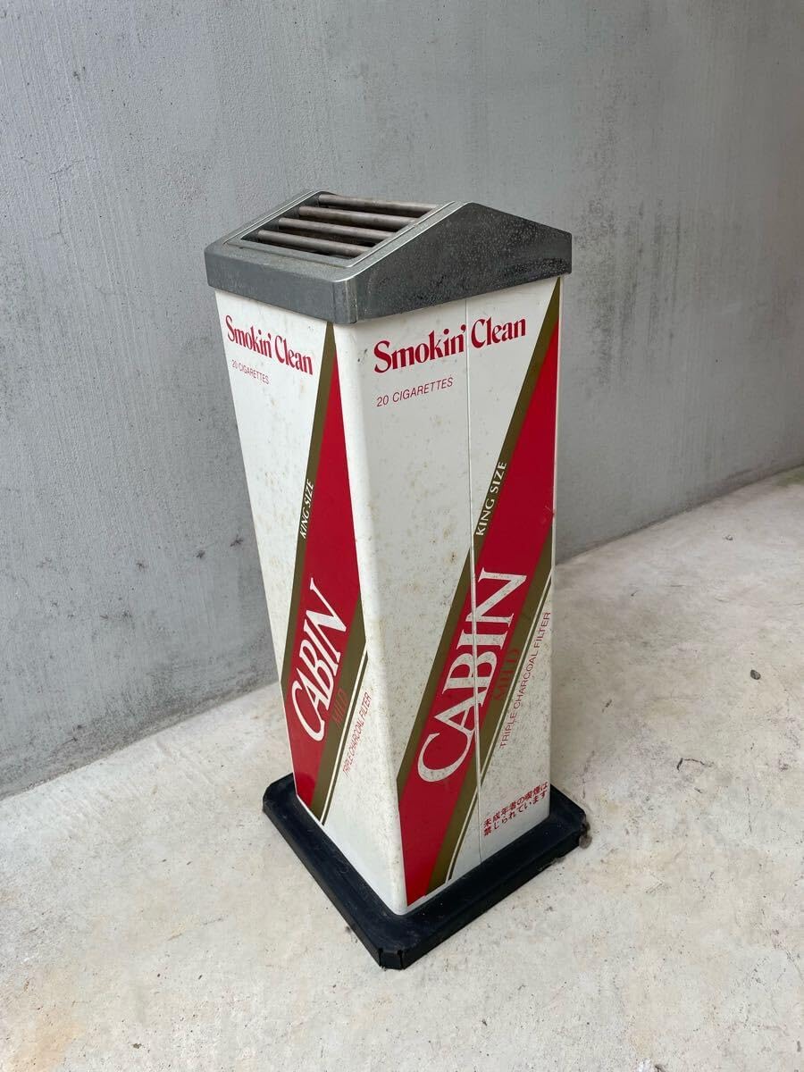 CABIN 縦型 灰皿 レトロ CABIN レトロ スタンド灰皿 レトロ 当時物